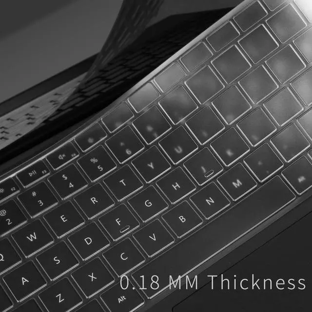 Alt view image 4 of 6 - Keyboard Cover for 2024-2026 Surface Laptop 13.8"/15", Clear TPU US Layout