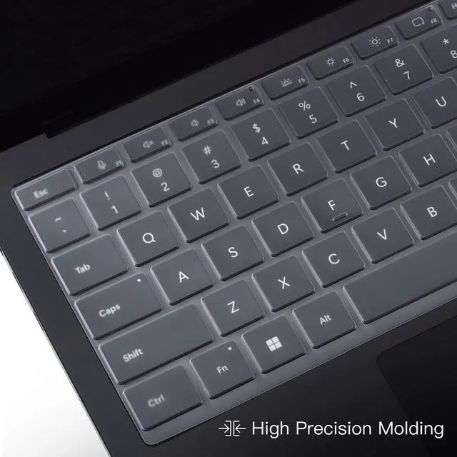 Alt view image 5 of 7 - Clear Ultra Thin Keyboard Cover for 2023-2019 Microsoft Surface Laptop 6, 5, 4, 3, 13" & 15" Touchscreen Keyboard Protector Skin (Not Fit 2024-2025 Surface Laptop 7 13.8 & 15")