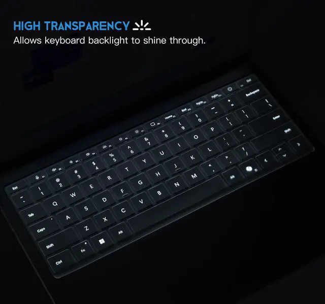 Alt view image 7 of 7 - Clear Ultra Thin Keyboard Cover for 2023-2019 Microsoft Surface Laptop 6, 5, 4, 3, 13" & 15" Touchscreen Keyboard Protector Skin (Not Fit 2024-2025 Surface Laptop 7 13.8 & 15")