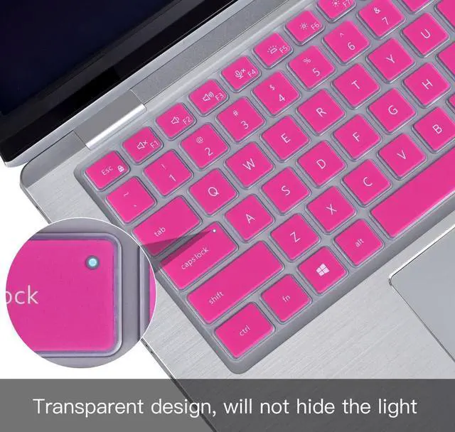 Alt view image 3 of 7 - Keyboard Cover Skin for Dell Latitude 3440 5440 5430 5431 5420 14", 14" 7440 7430 7420 7410, Dell Latitude 14" 9420 9430, 15.6" 9520 9510 7520 Keyboard Protector, Hot Pink