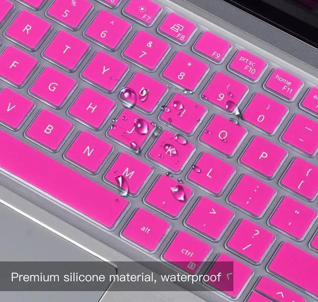 Alt view image 4 of 7 - Keyboard Cover Skin for Dell Latitude 3440 5440 5430 5431 5420 14", 14" 7440 7430 7420 7410, Dell Latitude 14" 9420 9430, 15.6" 9520 9510 7520 Keyboard Protector, Hot Pink