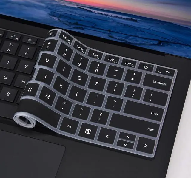 Alt view image 5 of 7 - Keyboard Cover for 2023-2019 Microsoft Surface Laptop 6/5/4/3 & Surface Book 3 13.5" & 15" Keyboard Protector Accessories(Not Fit Surface Laptop 7 2024 2025), Black