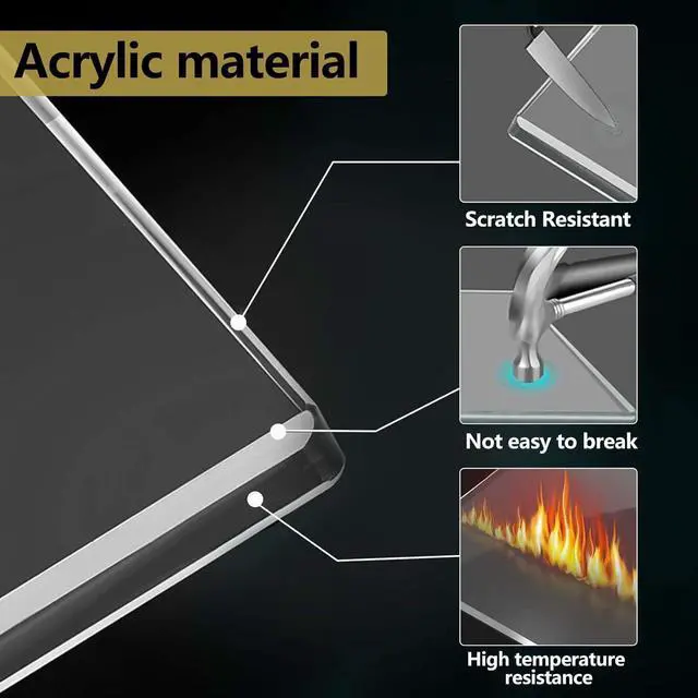 Alt view image 6 of 7 - Keyboard Cat Protector - 20" Large Monitor Stand 2 in 1 Clear Acrylic Keyboard Cover Long Acrylic Monitor Stand Keyboard Protective Cover