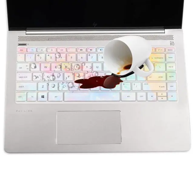 Alt view image 6 of 6 - Keyboard Cover for HP Pavilion x360 14 & HP Laptop 14 14-dk 14m-dh 14-dq 14-fq 14-cd/ce/cf 14t-dh200 14-dq0052dx 14-dq2053cl 14-dk0002dx 14m-dh1003dx 14t-dq300 14m-cd0003dx 14-fq0013dx 14-cf0006dx