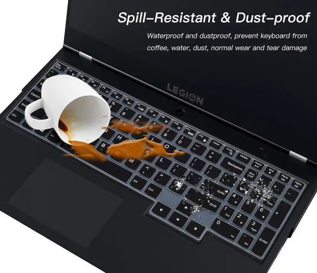 Alt view image 7 of 7 - Keyboard Cover for Lenovo Legion Pro 5 5i 7 7i (Gen 8/9) 16" / Legion Pro 9i Gen 9 16/Legion 9 16IRX9/Legion Slim 7 7i(Gen9/Gen 8/7/6) 15.6, Legion 5 5i 5p 5pi 7i 15.6 17.3 / LOQ 15.6" 16"-Black