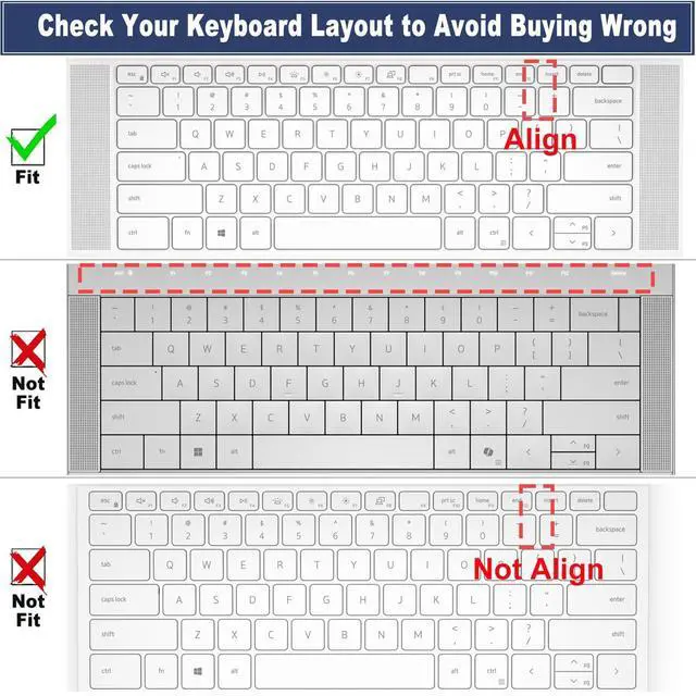 Alt view image 2 of 7 - Keyboard Cover for 2025-2022 Dell XPS 15 9500 9510 9520 9530 15.6 Inch & XPS 17 9720 9700 9710 9730 17 Inch & DELL Precision 5770 5570 5760 5560 15.6" 17.3" US Layout (NOT FIT XPS 13 14 16 inch)