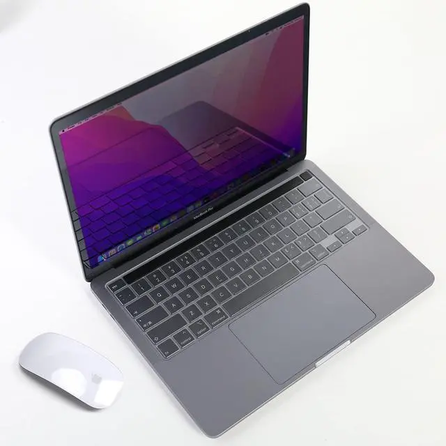 Alt view image 6 of 7 - Premium Keyboard Cover for MacBook Pro 13 inch M2 2023 2022, 2021 2020 M1 A2338 A2289 A2251 Ultra Thin US Keyboard Protector for MacBook Pro 13 with Touch Bar -Clear