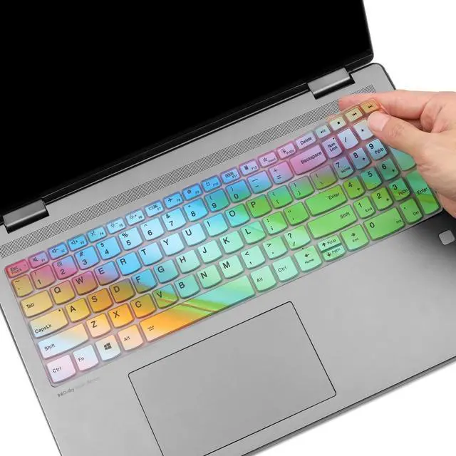 Main image of Colorful Keyboard Cover for 2023-2024 Lenovo Yoga 7/7i 2-in-1 15.6-16 Inch, 2024-2023 Lenovo IdeaPad 5 / 5i 2-in-1 16", Lenovo IdeaPad Flex 5 / 5i 2-in-1 16 Inch Laptop Protective Keyboard Protector