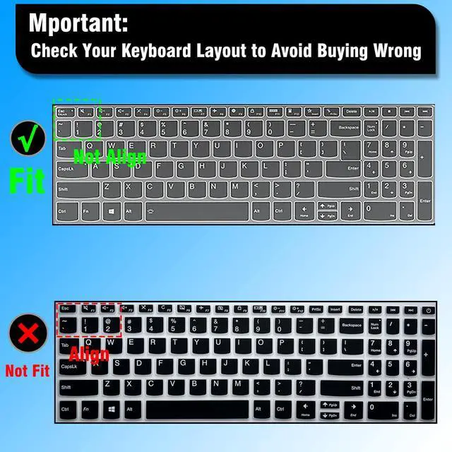 Alt view image 2 of 7 - Colorful Keyboard Cover for 2023-2024 Lenovo Yoga 7/7i 2-in-1 15.6-16 Inch, 2024-2023 Lenovo IdeaPad 5 / 5i 2-in-1 16", Lenovo IdeaPad Flex 5 / 5i 2-in-1 16 Inch Laptop Protective Keyboard Protector