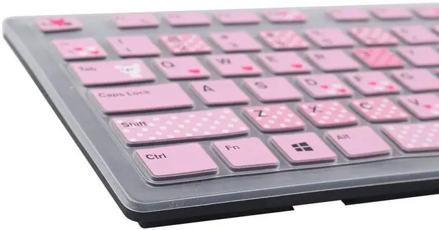 Alt view image 3 of 7 - Keyboard Cover Skin for Dell KM636 KB216 KB216t KB216d KB216p Wired & Wireless Keyboard, Dell Optiplex 5250 3050 3240 5460 7450 7050, Dell Inspiron Desktop 24" 27" 5400 5490 7700 7790 3475 3670 3477
