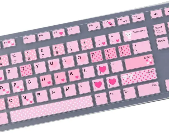 Alt view image 4 of 7 - Keyboard Cover Skin for Dell KM636 KB216 KB216t KB216d KB216p Wired & Wireless Keyboard, Dell Optiplex 5250 3050 3240 5460 7450 7050, Dell Inspiron Desktop 24" 27" 5400 5490 7700 7790 3475 3670 3477
