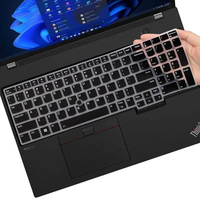 Main image of Keyboard Cover for Lenovo ThinkPad E16 Gen 1 16", Thinkpad T16 P16 P16v P16s Gen 2/Gen 1 16", Thinkpad L15 Gen 4/3 15.6" (Not Fit Thinkpad Z16, L15 Gen 2/1)-Black