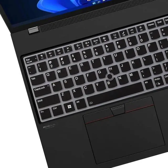 Alt view image 3 of 7 - Keyboard Cover for Lenovo ThinkPad E16 Gen 1 16", Thinkpad T16 P16 P16v P16s Gen 2/Gen 1 16", Thinkpad L15 Gen 4/3 15.6" (Not Fit Thinkpad Z16, L15 Gen 2/1)-Black