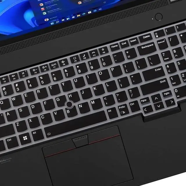 Alt view image 4 of 7 - Keyboard Cover for Lenovo ThinkPad E16 Gen 1 16", Thinkpad T16 P16 P16v P16s Gen 2/Gen 1 16", Thinkpad L15 Gen 4/3 15.6" (Not Fit Thinkpad Z16, L15 Gen 2/1)-Black