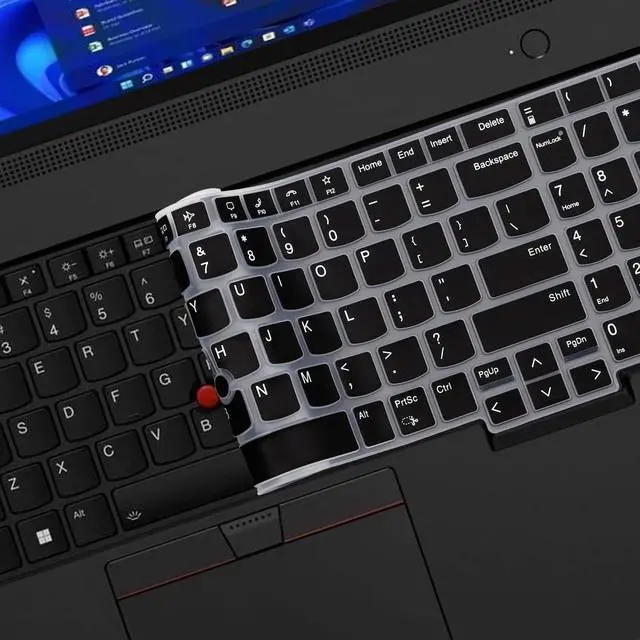 Alt view image 6 of 7 - Keyboard Cover for Lenovo ThinkPad E16 Gen 1 16", Thinkpad T16 P16 P16v P16s Gen 2/Gen 1 16", Thinkpad L15 Gen 4/3 15.6" (Not Fit Thinkpad Z16, L15 Gen 2/1)-Black
