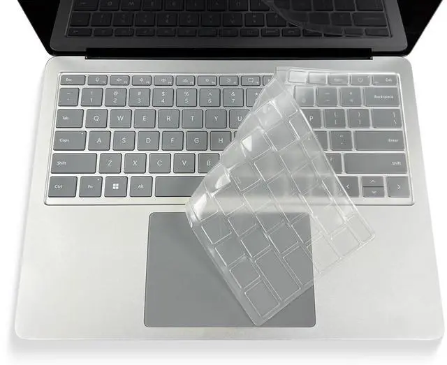 Main image of Keyboard Cover for 2026-2024 Microsoft Surface Laptop 8/7(7th Edition) 13.8 & 15 inch, Surface Laptop Accessories Ultra Thin High Transparent Keyboard Skin, Clear