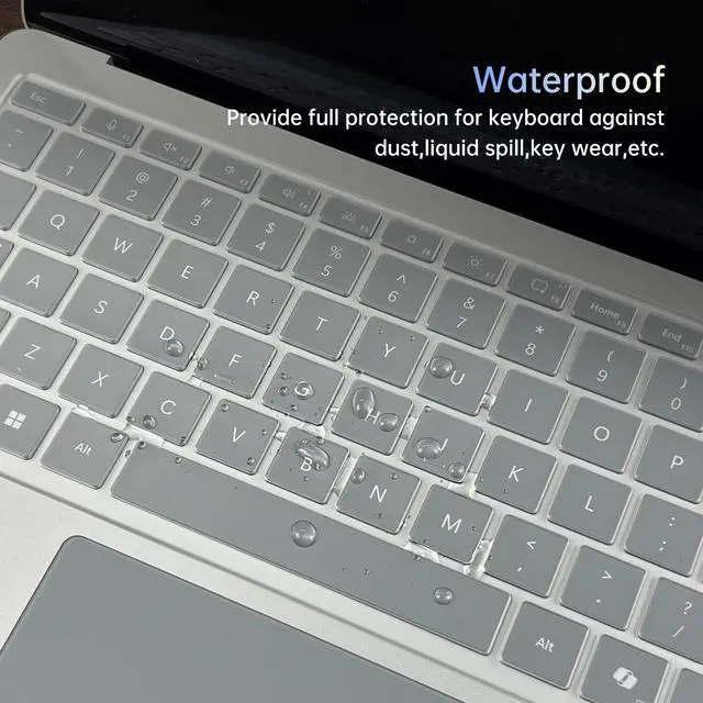 Alt view image 6 of 6 - Keyboard Cover for 2026-2024 Microsoft Surface Laptop 8/7(7th Edition) 13.8 & 15 inch, Surface Laptop Accessories Ultra Thin High Transparent Keyboard Skin, Clear