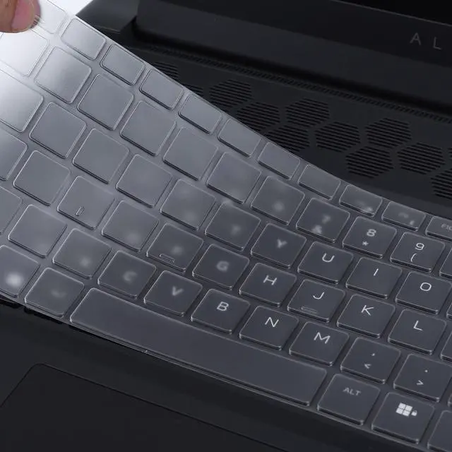 Alt view image 2 of 6 - Keyboard Cover for 18" Dell Alienware 18 Area-51 AA18250 Gaming Laptop, Alienware 18 Area-51 Keyboard Skin Protector - TPU
