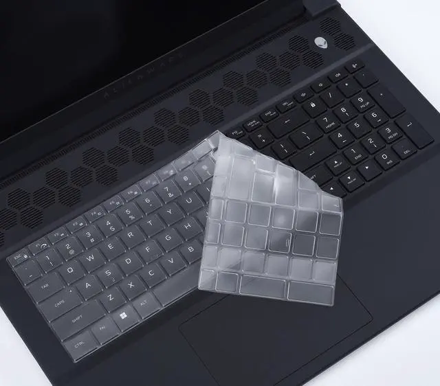 Alt view image 3 of 6 - Keyboard Cover for 18" Dell Alienware 18 Area-51 AA18250 Gaming Laptop, Alienware 18 Area-51 Keyboard Skin Protector - TPU
