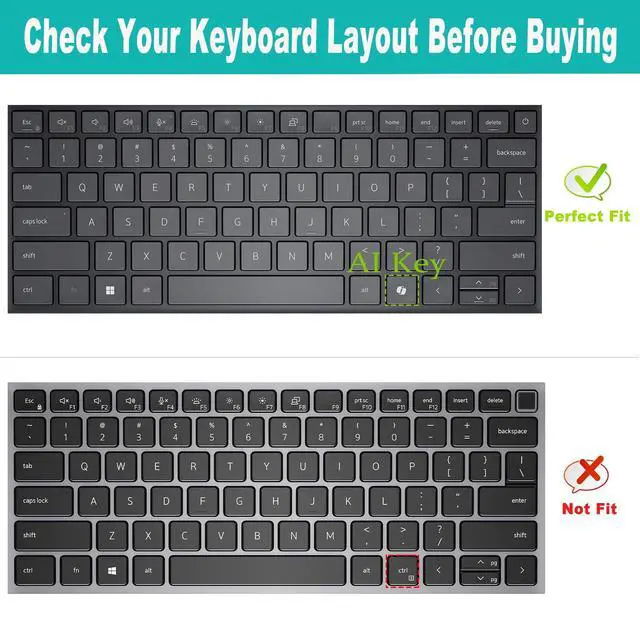 Alt view image 2 of 6 - Keyboard Cover for 2026 2025 Dell Pro 14 PC14250/14255,Pro 14Plus PB14250/14255,Pro 14Max MC14250/14255 14 inch Laptop (NOT FIT Dell Pro 14 PA14250) US Protective Keyboard Skin-Colorful