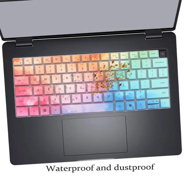 Alt view image 4 of 6 - Keyboard Cover for 2026 2025 Dell Pro 14 PC14250/14255,Pro 14Plus PB14250/14255,Pro 14Max MC14250/14255 14 inch Laptop (NOT FIT Dell Pro 14 PA14250) US Protective Keyboard Skin-Colorful