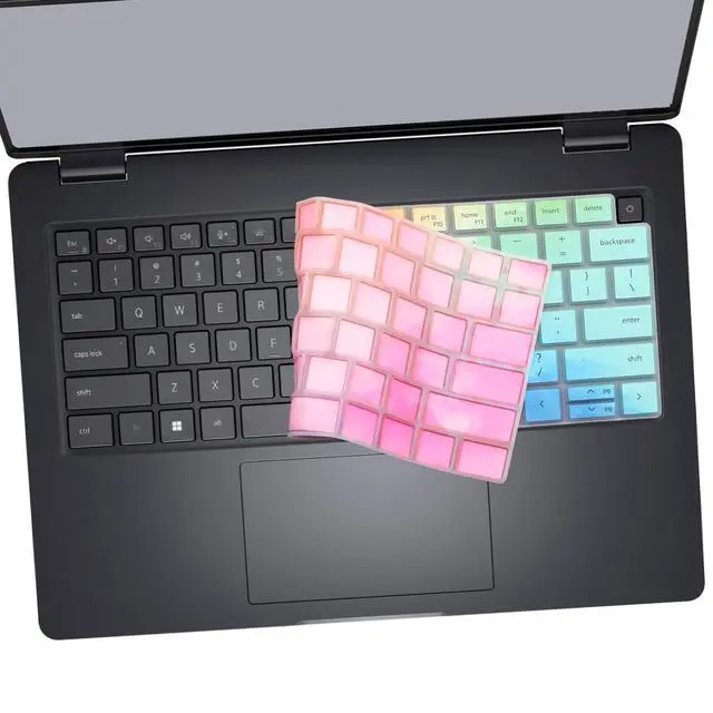 Alt view image 5 of 6 - Keyboard Cover for 2026 2025 Dell Pro 14 PC14250/14255,Pro 14Plus PB14250/14255,Pro 14Max MC14250/14255 14 inch Laptop (NOT FIT Dell Pro 14 PA14250) US Protective Keyboard Skin-Colorful