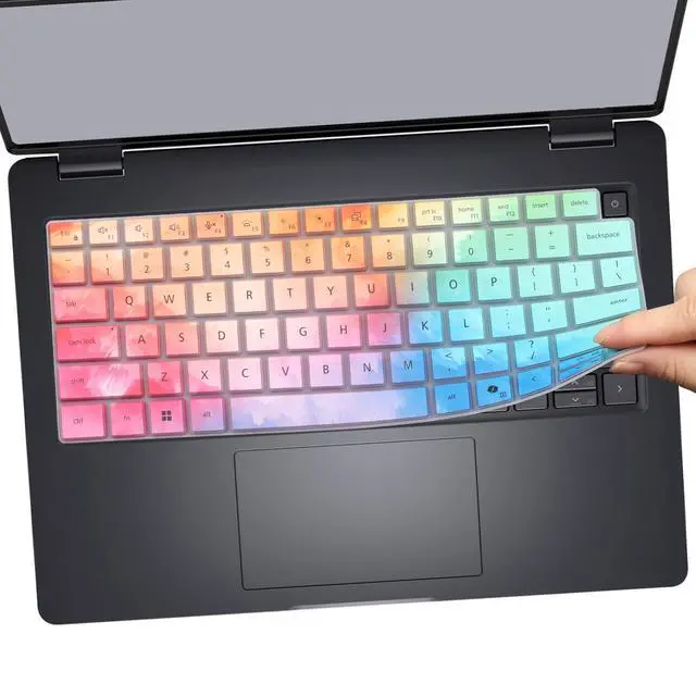 Alt view image 3 of 6 - Keyboard Cover for 2026 2025 Dell Pro 14 PC14250/14255,Pro 14Plus PB14250/14255,Pro 14Max MC14250/14255 14 inch Laptop (NOT FIT Dell Pro 14 PA14250) US Protective Keyboard Skin-Colorful