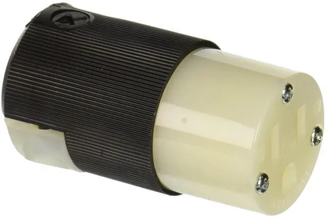 Main image of HBL5269C Connector, 15 amp, 125V, 5-15R, Black/White