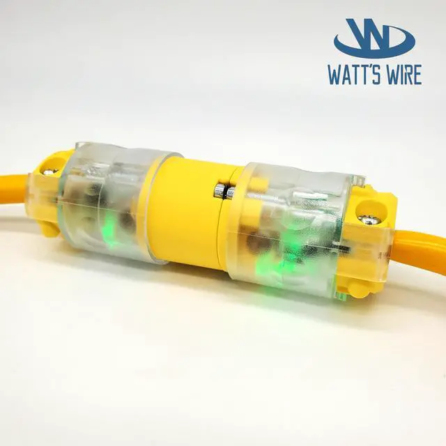 Alt view image 3 of 7 - Extension Cord Ends Male and Female 5 Set, 15 Amp 125 Volt NEMA 5-15 Heavy Duty Replacement Plug and Connector Set, UL Listed