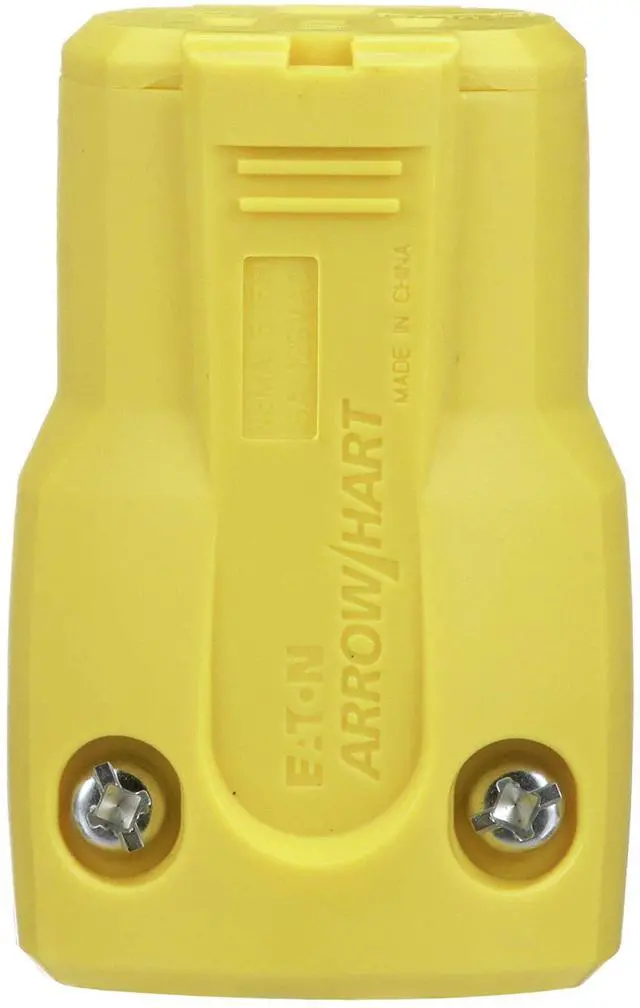 Main image of AH5969Y 15-Amp 125-Volt Heavy Duty Grade Quick Grip Connector, Yellow