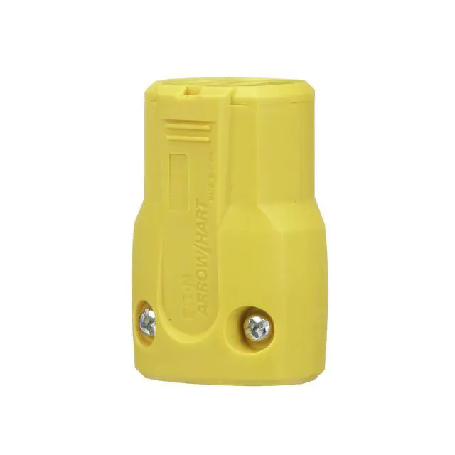 Alt view image 2 of 6 - AH5969Y 15-Amp 125-Volt Heavy Duty Grade Quick Grip Connector, Yellow