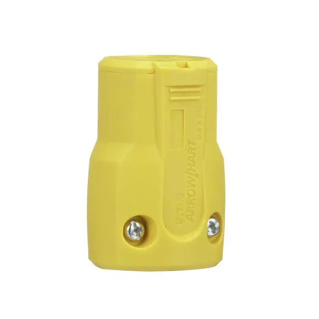 Alt view image 6 of 6 - AH5969Y 15-Amp 125-Volt Heavy Duty Grade Quick Grip Connector, Yellow