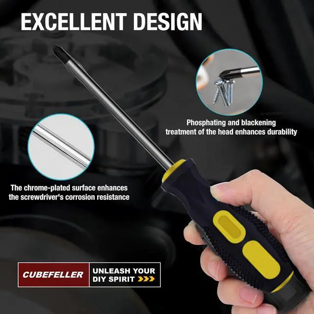 Alt view image 7 of 7 - Electrical Replacement Plug & Connector Set, Extension Cord Ends Male and Female, 3 Prong,15 Amp 125 Volt, NEMA 5-15P & 5-15R, UL Listed,Comes with Wire Stripper and Screwdriver,ER1105S