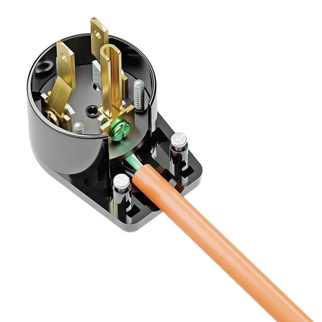 Alt view image 5 of 7 - Right Angle Nema 5-15P Rewirable Plug, 15A 125V Household DIY AC Plug, 3 Prong 90 Degree Power Plugs,12 Directions Male USA Canada AC Power Plugs, Etl Listed,Black