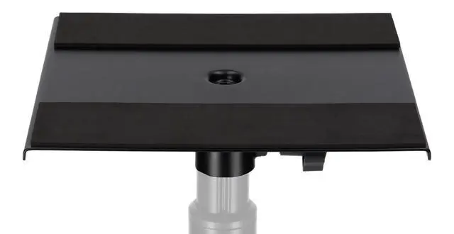Alt view image 6 of 6 - ACC5 Laptop/Projector/Monitor Shelf, Fits 35MM Pole Mount Speaker Stands, 9.45" x 9" Platform, Foam Padding, 66 lbs. Capacity, for DJ/Pro Audio