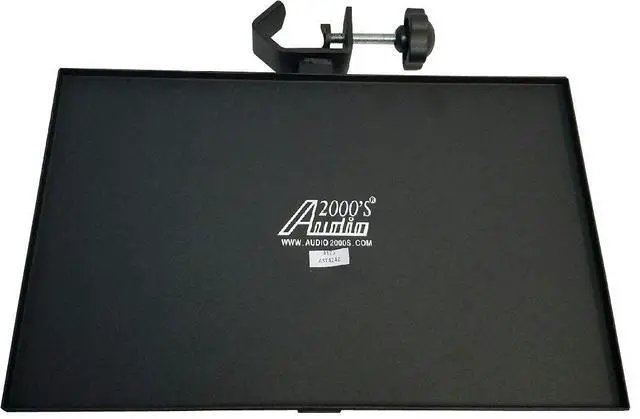 Main image of AST424Z Audio Video Device Heavy Duty Holder/Tray for Flat Panel TV/Monitor Stands and Speaker Stands with Tube Diameter of 1/2" to 2-1/2"