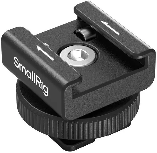 Main image of Cold Shoe Mount Adapter for Wireless Microphone, for DJI Mic / Mic 2, for RODE Wireless Go II, for Saramonic BLink 900 B, for Hollyland C1, with 1/4"-20 Threaded Hole, Anti Drop Design - 4822