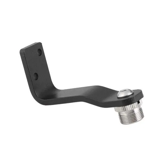 Alt view image 6 of 6 - 5/8'' Male To 1/4'' Female Mic Screw with Right Angle Pedestal