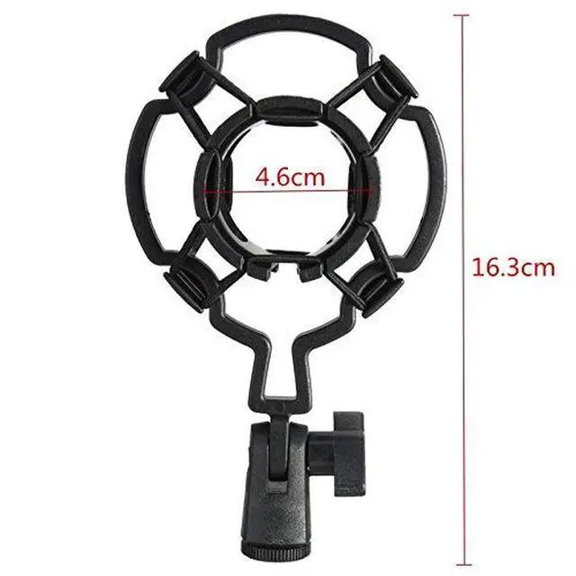 Alt view image 2 of 6 - 2 Pack Microphone Shock Mount Clip Universal Mic Shock Mounts Holder Anti-Vibration Spider Bracket for Handheld Microphone Dynamic Mic Stand Stereo Diaphragm Condenser Microphone Boom Arm