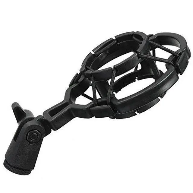 Alt view image 4 of 6 - 2 Pack Microphone Shock Mount Clip Universal Mic Shock Mounts Holder Anti-Vibration Spider Bracket for Handheld Microphone Dynamic Mic Stand Stereo Diaphragm Condenser Microphone Boom Arm