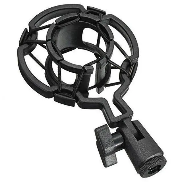 Alt view image 3 of 6 - 2 Pack Microphone Shock Mount Clip Universal Mic Shock Mounts Holder Anti-Vibration Spider Bracket for Handheld Microphone Dynamic Mic Stand Stereo Diaphragm Condenser Microphone Boom Arm