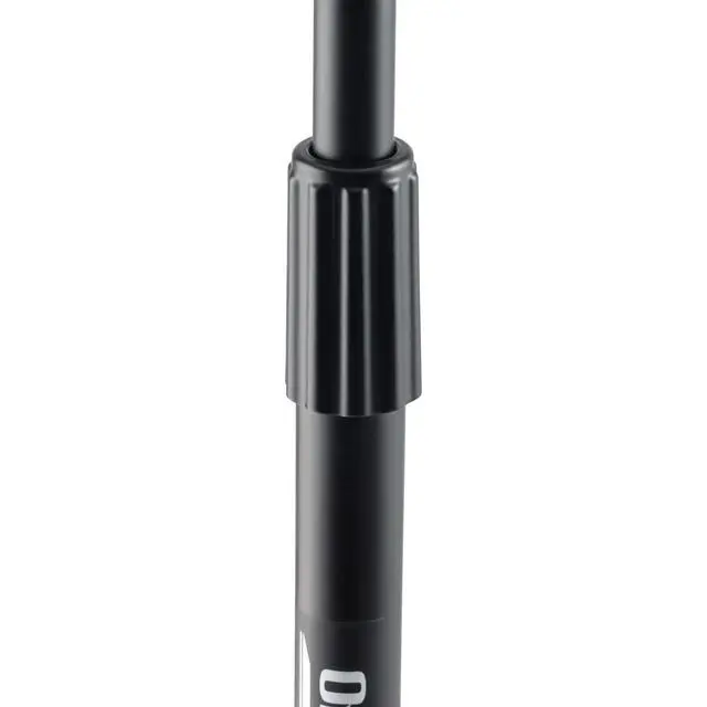 Alt view image 2 of 7 - MS7201B Round-Base Mic Stand (Supports Dynamic and Condenser Microphones, Height Adjustable 33"60", Standard 5/8"-27 Threading, 7 lb, 10" Metal Base, Rubber Feet, Cable-Management Clip)