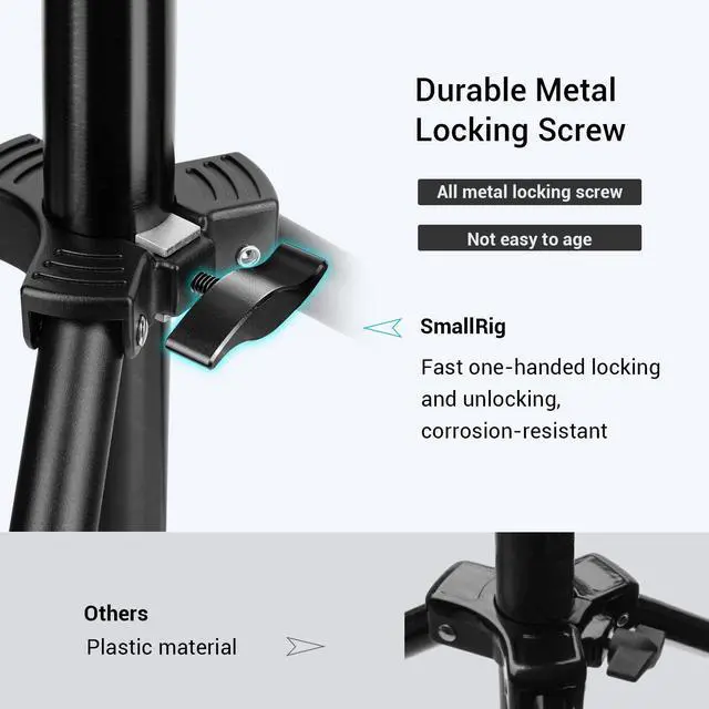Alt view image 7 of 7 - Photography Light Stand 110"/9.2ft/280cm, Air-Cushioned Aluminum Photo Video Tripod Stand with 1/4" Screw for Softbox, Studio Light, Reflector and Ring Light, Max Load 8kg, RA-S280
