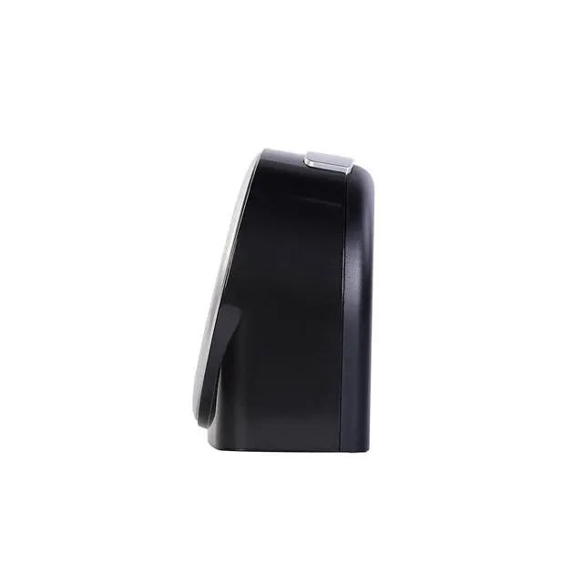 Alt view image 2 of 3 - QHE211KLH Non Ticking Bedroom Alarm Clock, Black, 5 Inches