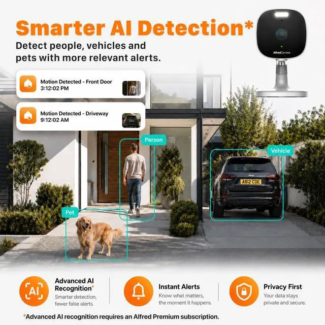 Alt view image 5 of 7 - Plus 2 Smart Home Security Camera 2.5K, WiFi 2.4 & 5GHz, Indoor/Outdoor, IP65 Waterproof, LED Spotlight, Two-Way Audio, Color Night Vision, Baby/Pet Cam, App Powered (100M+ downloads)