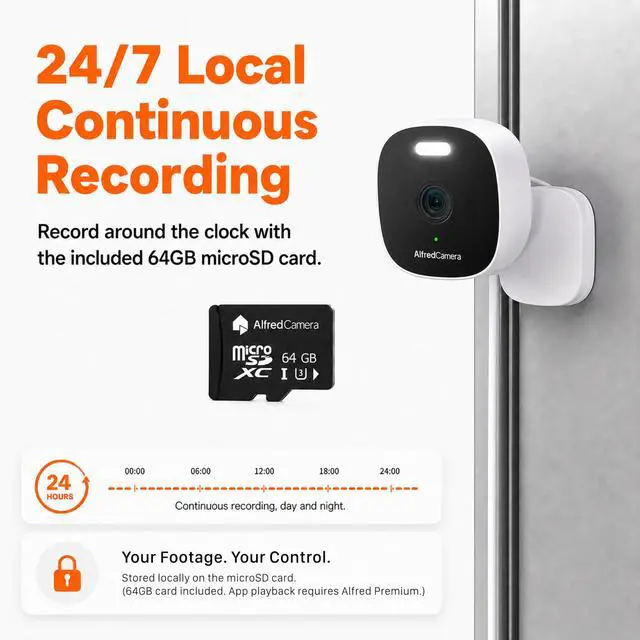Alt view image 6 of 7 - Plus 2 Smart Home Security Camera 2.5K, WiFi 2.4 & 5GHz, Indoor/Outdoor, IP65 Waterproof, LED Spotlight, Two-Way Audio, Color Night Vision, Baby/Pet Cam, App Powered (100M+ downloads)