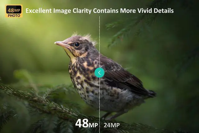Alt view image 3 of 7 - P60 Pro Trail Camera, 2K 48MP, Clear 100ft Night Vision Motion Activated, Hunting Game Camera with Fast 0.1s Trigger Speed, IP66 Waterproof