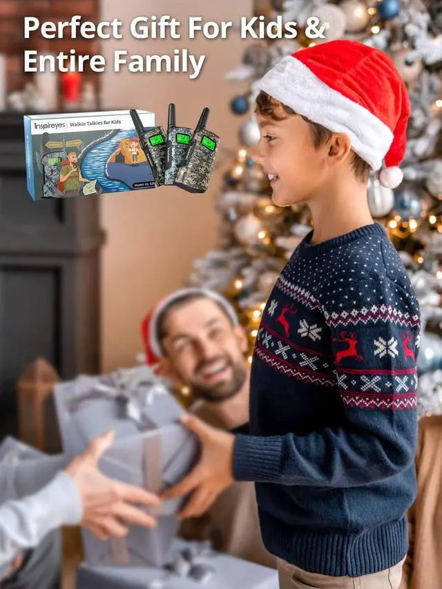 Alt view image 7 of 7 - Kids Walkie Talkies, Rechargeable 3 Pack Long Range 2-Way Radios