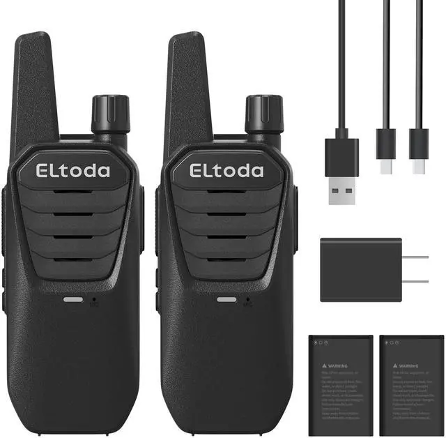 Main image of E02 Walkie Talkies Long Range Rechargeable Two Way Radio for Adults