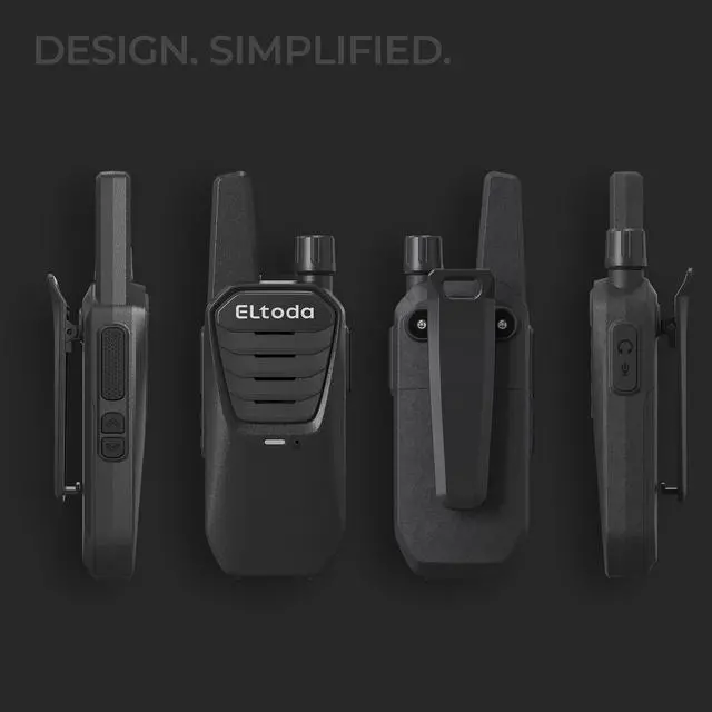 Alt view image 5 of 7 - E02 Walkie Talkies Long Range Rechargeable Two Way Radio for Adults
